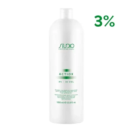 Studio Professional Кремообразная окислительная эмульсия с экстрактом женьшеня и рисовыми протеинами 3% «ActiOx», 1000 мл