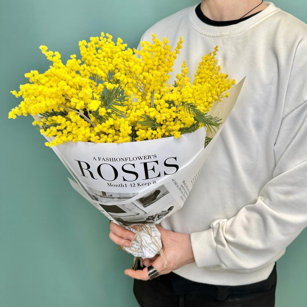 «Аромат весны» Букет мимозы