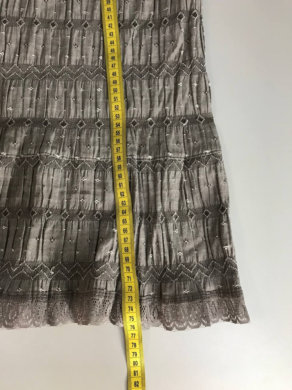 Юбка длинная, визуально на 48 размер