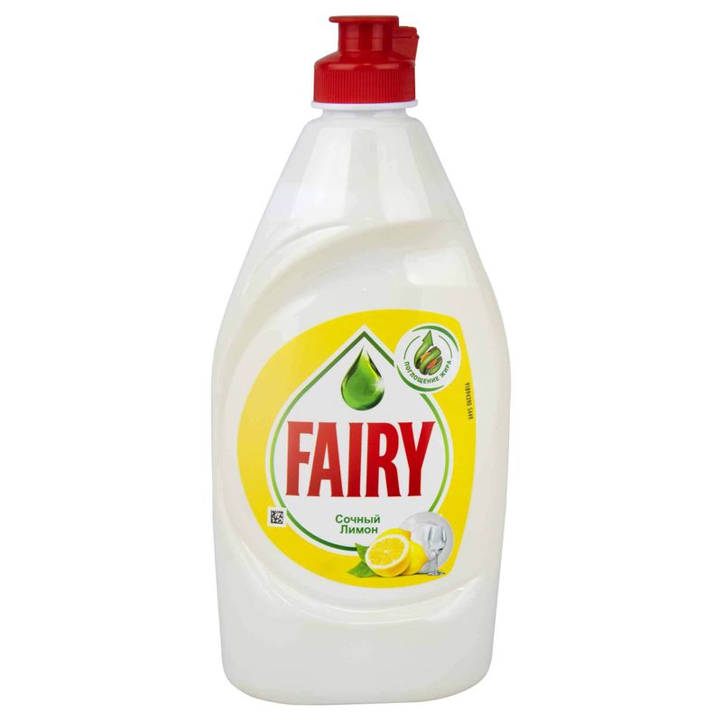 Средство для посуды игрушек фруктов и овощей  FAIRY сочный лимон 450 мл/бут 12 бут/кор