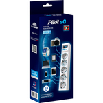 Сетевой фильтр Pilot SG5 5 розеток (GP), 10A / 2.2kVt, 1.8 m