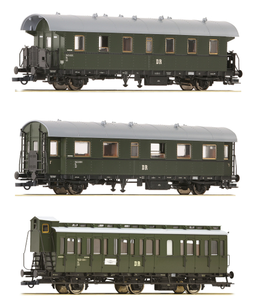 Набор 3 пассажирских вагона DR, III