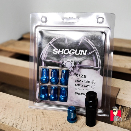 Гайки Shogun M12x1.5 Синий Сапфир