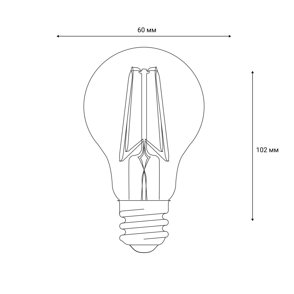 LED-A60-10W-4000K-E27-CL-DIM GLA01TR Лампа светодиодная диммируемая. Форма А. прозрачная. Серия Air. Белый свет 4000K. Картон. ТМ Uniel.