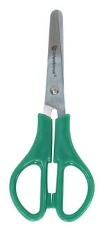 Ножницы детские 13см. безопасные ручки пластиковые, ассорти (Schoolformat)