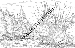 Hachette раскраска по номерам Poudlard - Le livre de coloriage officiel
