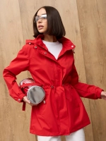 Ветровка с капюшоном удлиненная