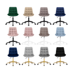 Офисное кресло Woodville Честер латте, черный, ножки черные