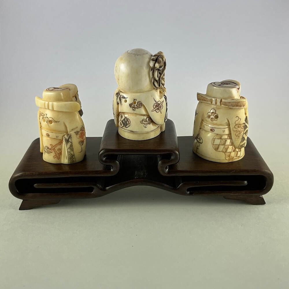 Набор статуэток нэцкэ Три звездных старца