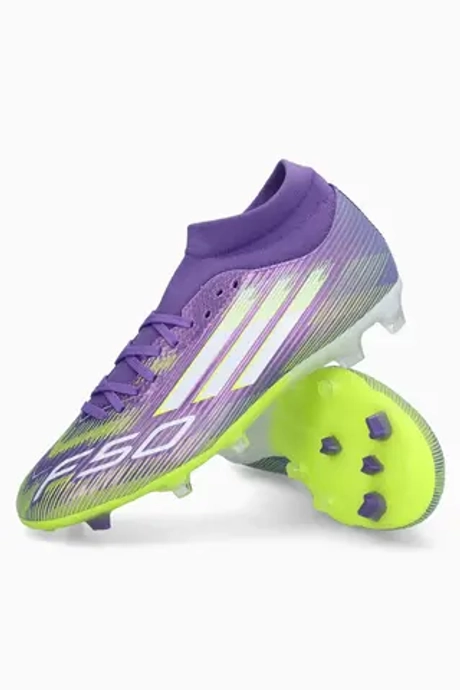 Бутсы adidas F50 League Mid FG/MG - фиолетовый
