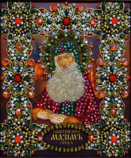 Ии-14 Набор для вышивания хрустальными камнями Святой Максим