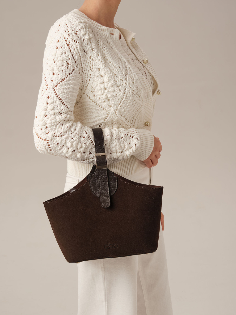 Замшевая сумка DBR Provence 31398 темно-коричневый