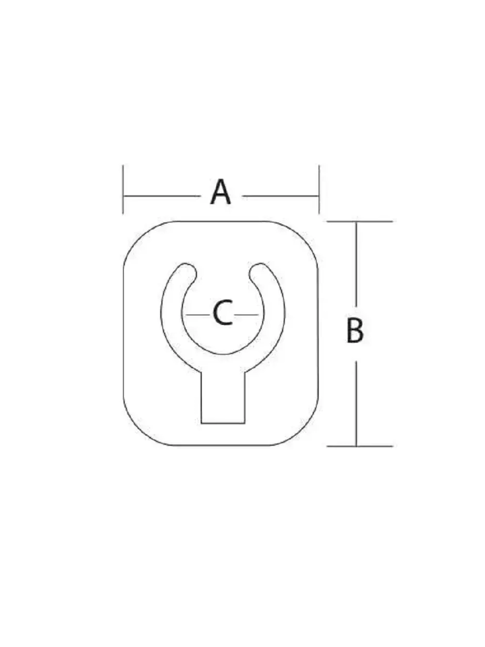 Набор (2шт) складных держателя весла (багра) O30 мм, белый
