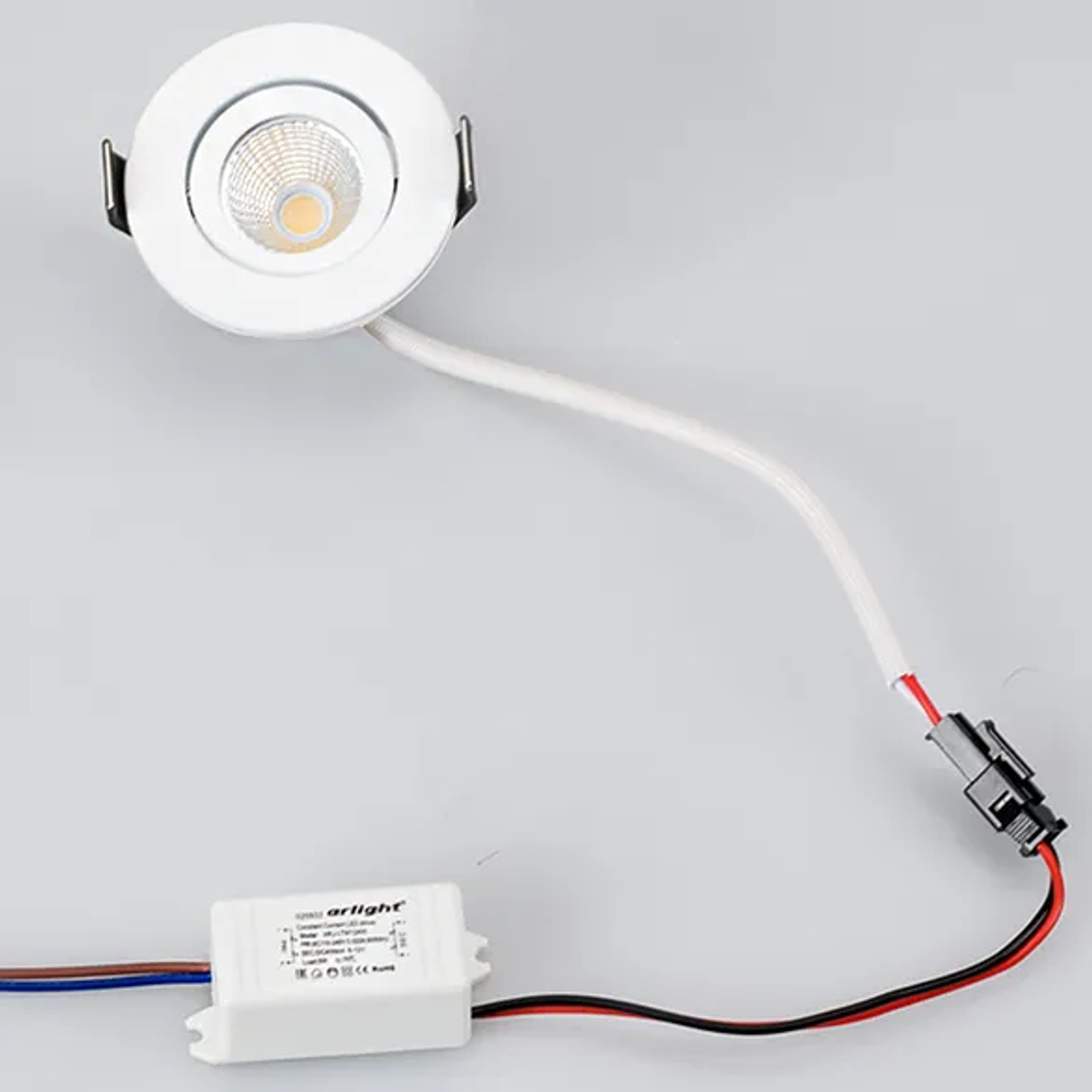Светодиодный светильник LTM-R50WH 5W Warm White 25deg (Arlight, IP40 Металл, 3 года) 020756
