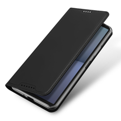 Чехол книжка из PU кожи черного цвета от Dux Ducis для смартфона Sony Xperia 10 VI (10-6), серия Skin Pro Series Case