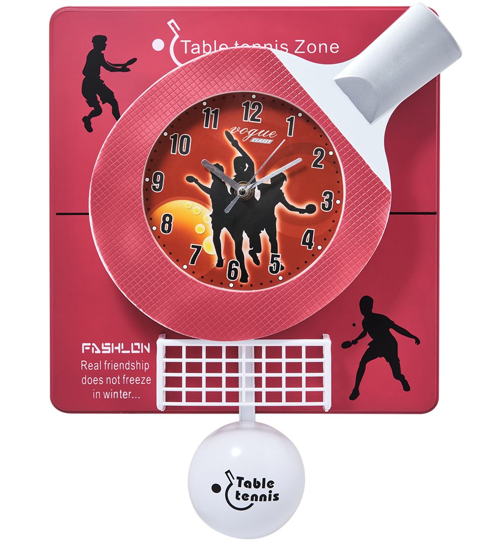 CL-42/3 Часы «Теннисная ракетка» красный