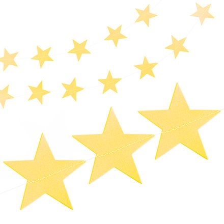 Звезды  "Золотые" 220 см