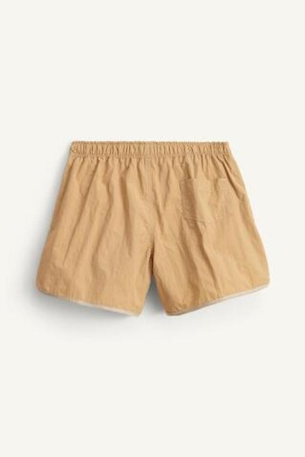 ZARA ШОРТЫ С ЭЛАСТИЧНЫМ ПОЯСОМ, ГОРЧИЧНЫЙ