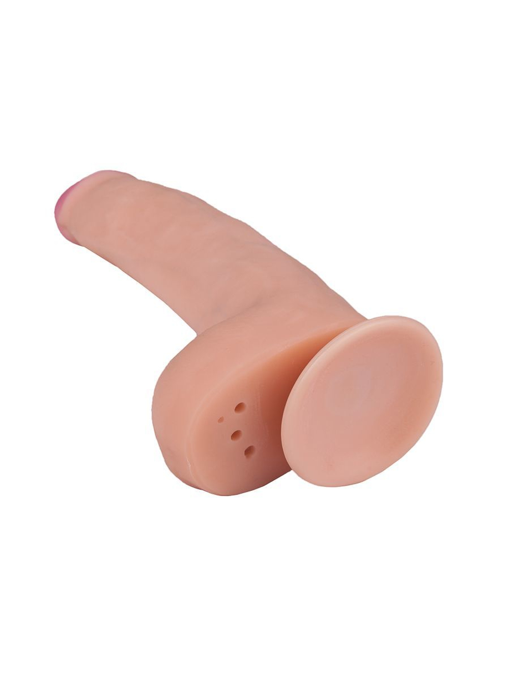 LOVETOY F LINE 22 см – реалистичный фаллоимитатор с мошонкой на присоске, гибкий стержень, телесный