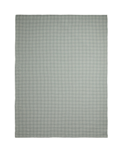 Zara Home плед из хлопка, зелёный, в клетку · 3196/004