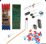 Комплект пайки мигалки, стробоскоп NE555 + CD4017