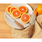 Нож кухонный Daniks, Wood, универсал, нерж сталь, 12.5 см, рук дерев, 160939-4