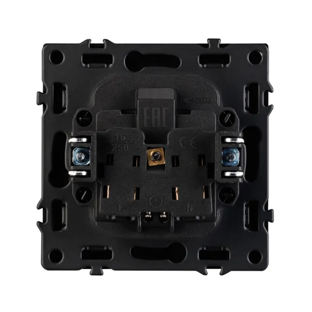 Механизм электрической розетки SCT-NOBE-MEU1-SFPL-BK (230V, 16A) (Arlight, -) 054277