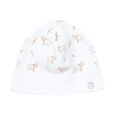 Шапочка из хлопка "Овечки"