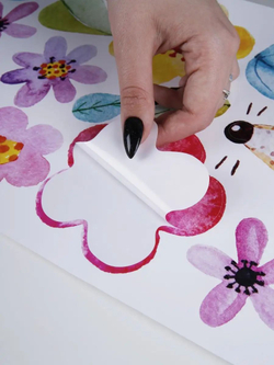 Интерьерные виниловые наклейки большие воздушные шары на стены в детскую, дома, облака, пейзаж