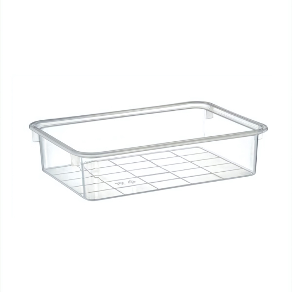 Лоток прямоугольный прозрачный 2,1л 255*180*60