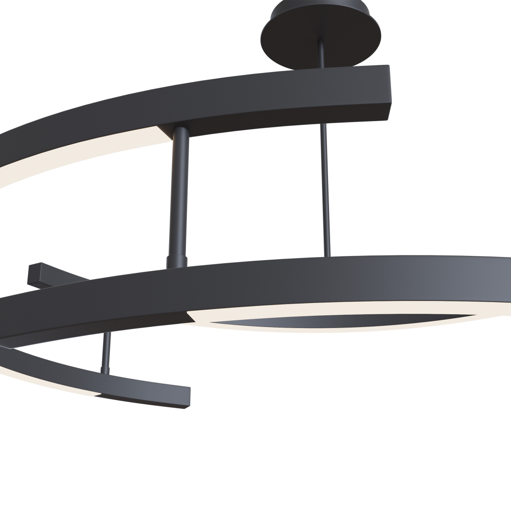 Люстра подвесная светодиодная Maytoni Line MOD016PL-L52BK