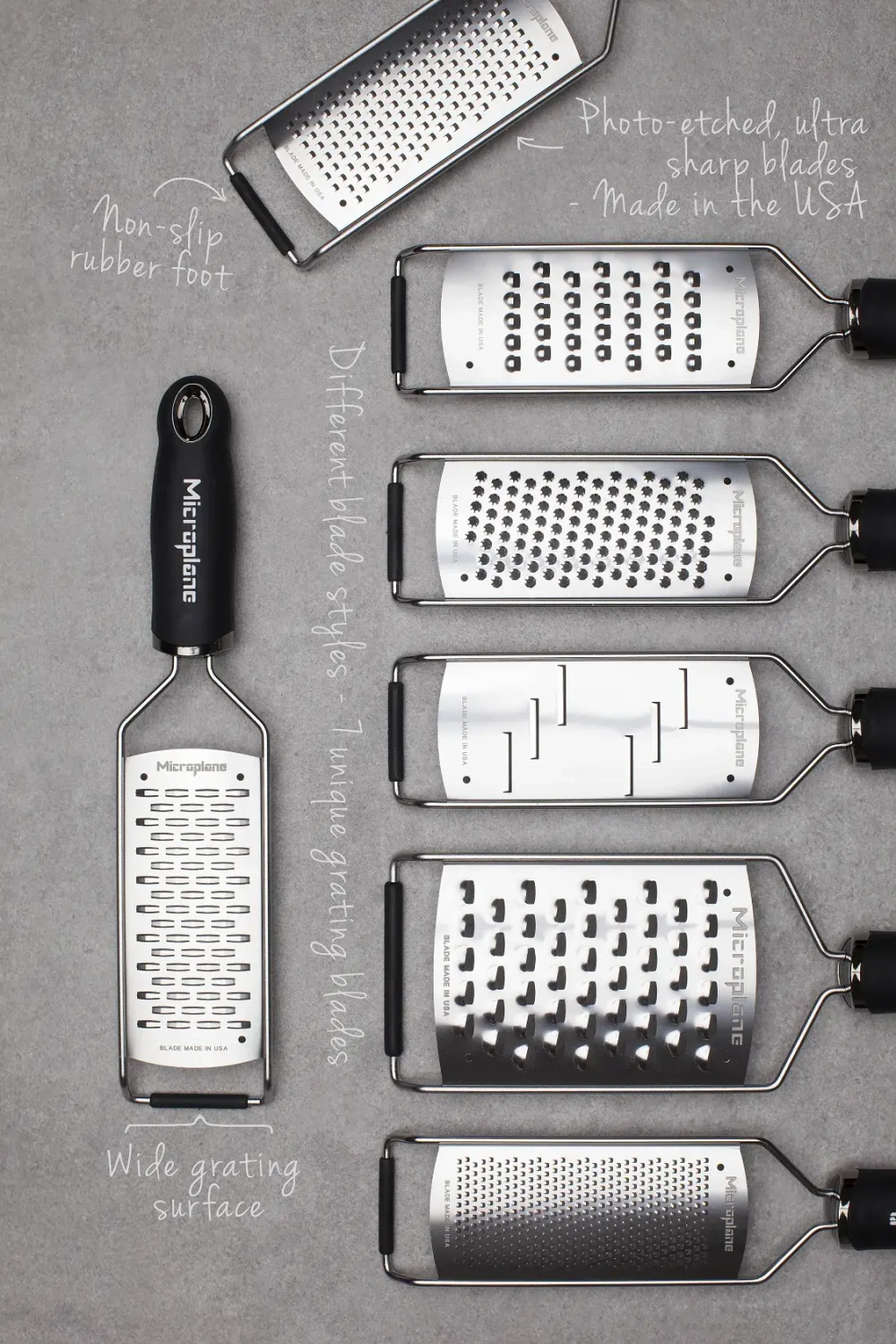 Microplane Терка Жюльен Gourmet черная