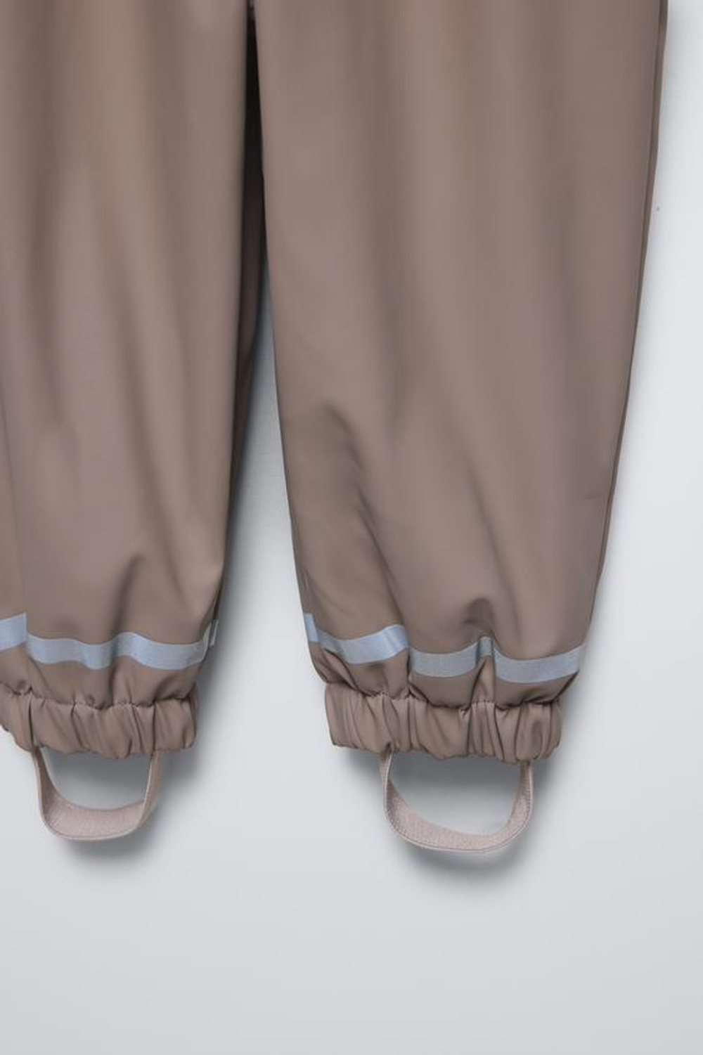 ZARA ПРОРЕЗИНЕННЫЙ КОМБИНЕЗОН WATER RESISTANT, СЕРОВАТО-КОРИЧНЕВЫЙ