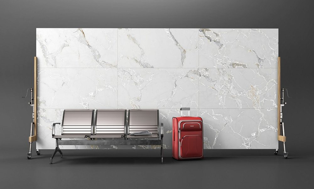 Керамогранит Primavera Maverick White Carving 60x120 см (CR207)