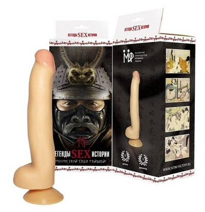 Фаллос реалистичный "Самурай" 23 см (Цвет: телесный)