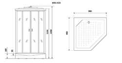 Душевая кабина Niagara Premium NG-6001-01D