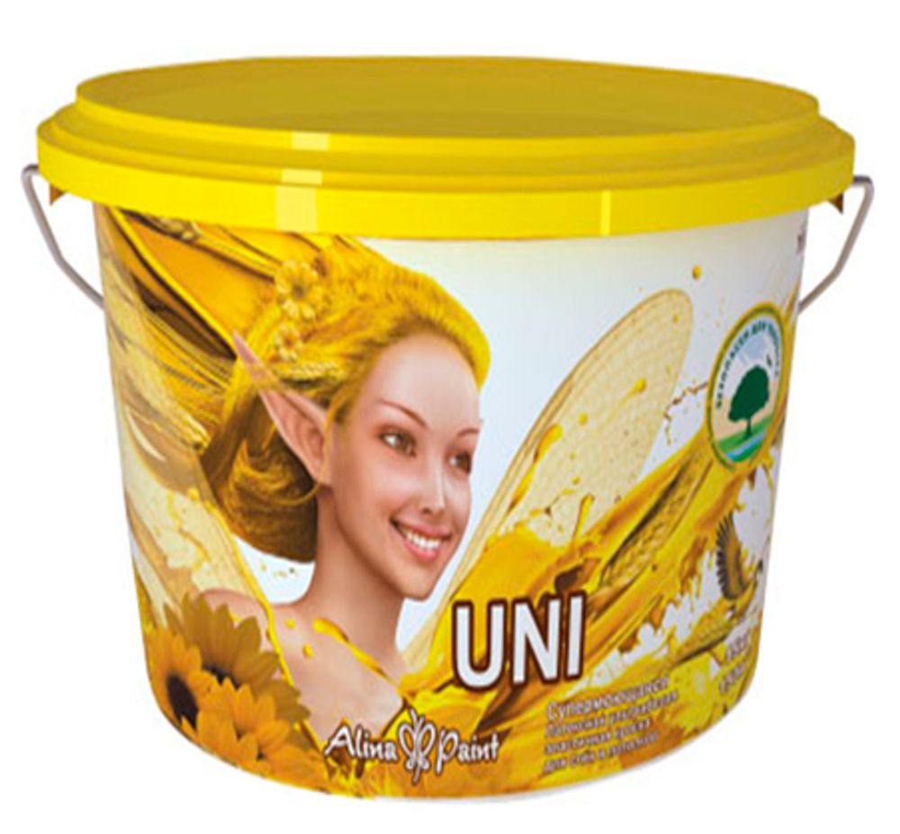 КРАСКА Д/СТЕН ALINA PAINT UNI ЛАТЕКСНАЯ 7КГ