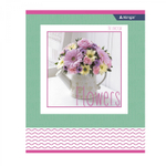 Тетрадь 36 л., А5, линия, Alingar "Яркие букеты", скрепка, второй блок 60г/м2, мелованный картон (стандарт), 4 дизайна в пленке т/у