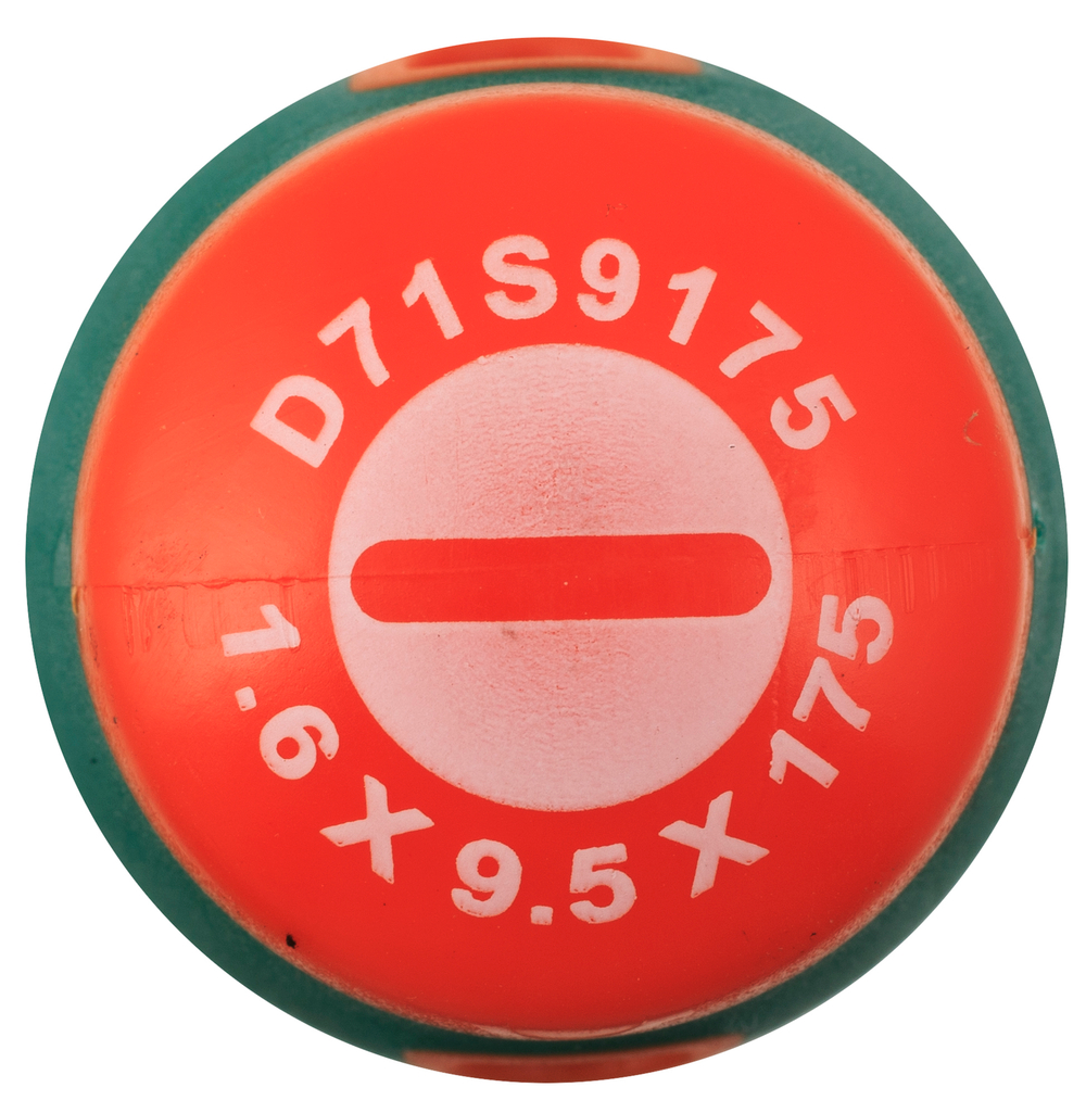 D71S9175 Отвертка стержневая шлицевая ANTI-SLIP GRIP, SL9.5х175