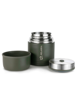 Термос для еды Relaxika 301 (0,5 литра), хаки