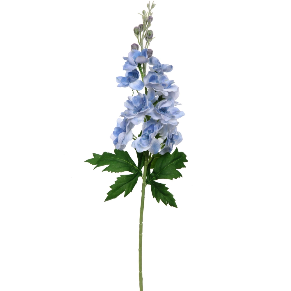 Цветок искусственный «Natur» 70см Дельфиниум голубой