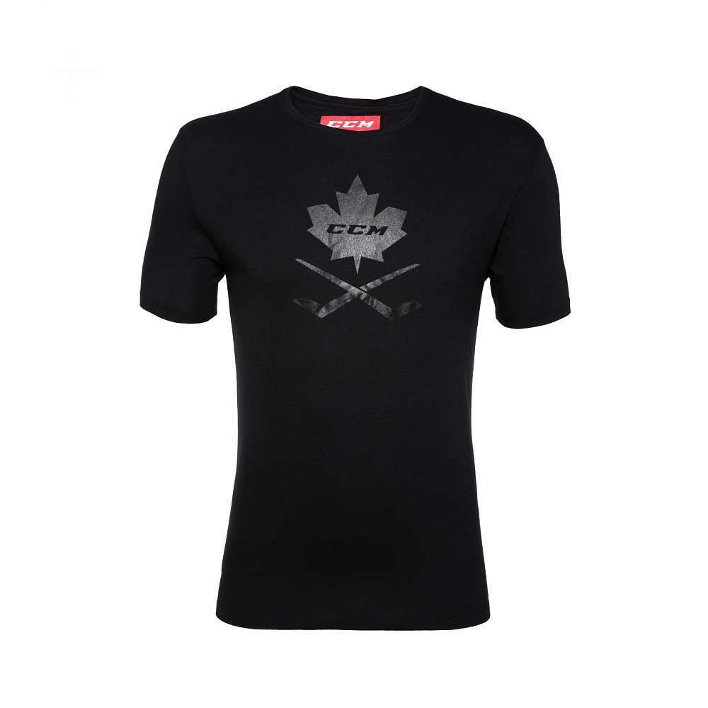 Футболка CCM BLACKOUT LEAF S/S TEE SR