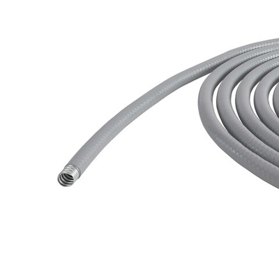 Металлорукав DN 26мм в гладкой ПВХ изоляции, Dвн 26,5 мм, Dнар 34,0, 25 м, цвет серый