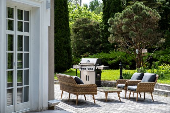 "Прованс" лаунж-зона плетеная из искусственного ротанга, цвет соломенный