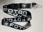 Foton (черный) / Брелок, шнурок для ключей на шею Foton (фотон), ланъярд, крафт, черный (1 шт)