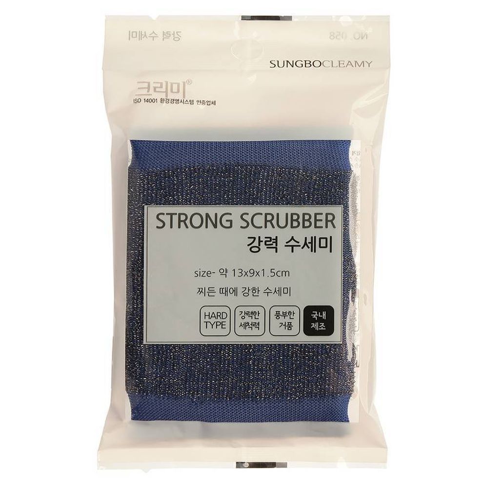 Скруббер для мытья посуды ( 13 х 9 х 1,5) STRONG SCRUBBER 1PC 1шт