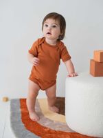 Боди с коротким рукавом "Корица" 0+