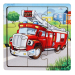 Головоломка-пазл в рамке. Игры в дорогу "Пожарная машина" П313 4930532 (Лесная мастерская)