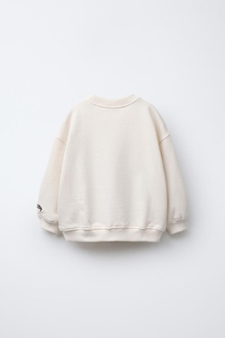 ZARA ТОЛСТОВКА HELLO KITTY ©, ЖЕЛТОВАТО-БЕЛЫЙ