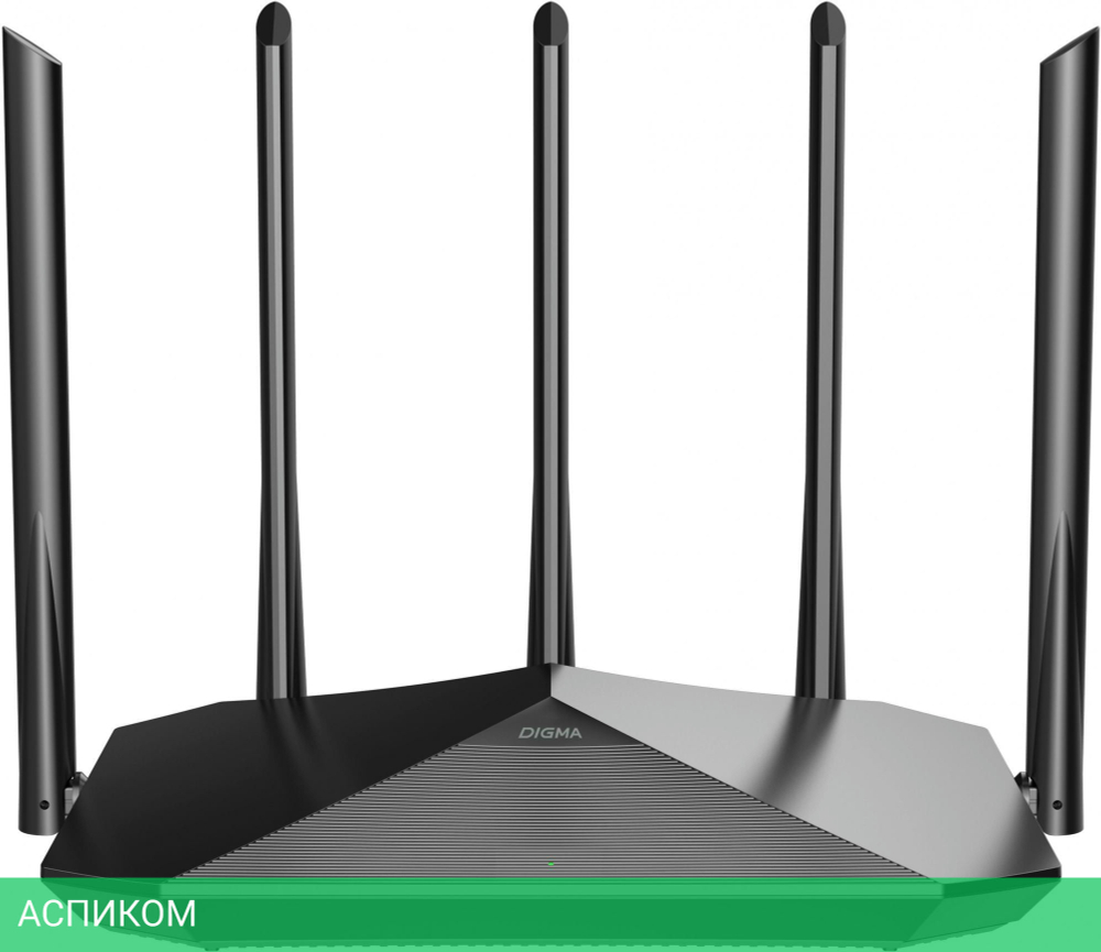 Роутер беспроводной Digma DWR-AX1501 черный